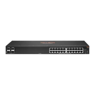   HPE Aruba Networking CX 6100 24G 4SFP+ Switch Vezérelt L3 Gigabit Ethernet (10/100/1000) 1U Fekete