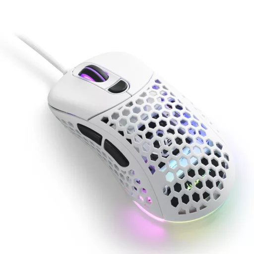 Sharkoon Light² 200 egér Játék Kétkezes USB A típus Optikai 16000 DPI