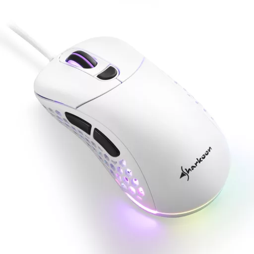 Sharkoon Light² 200 egér Játék Kétkezes USB A típus Optikai 16000 DPI