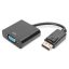 Digitus AK-340410-001-S video átalakító kábel 0,15 M DisplayPort VGA (D-Sub) Fekete