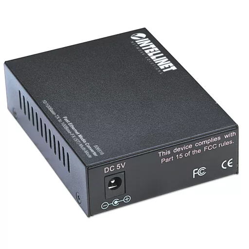 Intellinet 506519 hálózati média konverter 100 Mbit/s 1310 nm Multi-mode Fekete