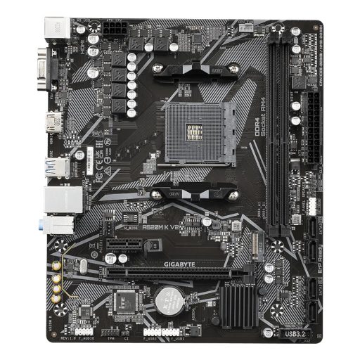 GIGABYTE A520M K V2 AMD A520 AM4 foglalat Micro ATX