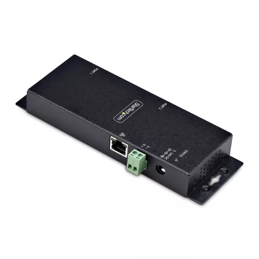 StarTech.com I23-SERIAL-ETHERNET soros átalakító/jelismétlő/izolátor RS-232 RJ-45 Fekete