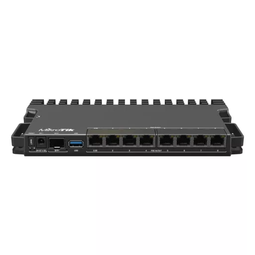 Mikrotik RB5009UPR+S+IN vezetékes router 2.5 Gigabit Ethernet, Gigabit Ethernet Fekete