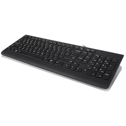 Lenovo 300 billentyűzet Egér mellékelve Univerzális USB QWERTY Amerikai angol Fekete