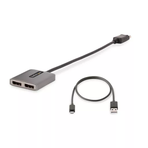 StarTech.com MST14DP122DP video átalakító kábel 0,3 M DisplayPort 2 x DVI Szürke