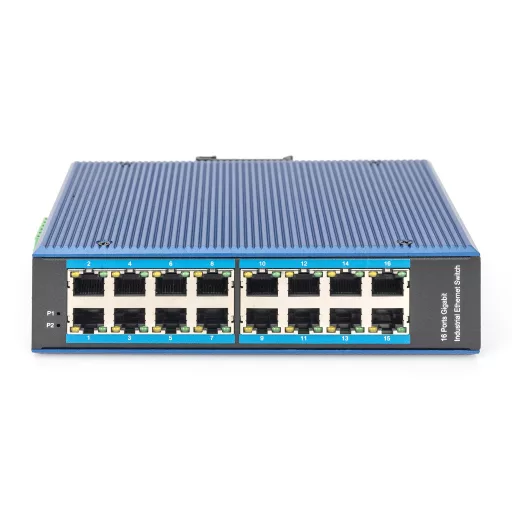 Digitus DN-651129 hálózati kapcsoló Beállítást nem igénylő (unmanaged) Gigabit Ethernet (10/100/1000) Kék