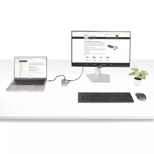 StarTech.com HB31C3A1CDPPD3 hálózati csatlakozó USB 3.2 Gen 2 (3.1 Gen 2) Type-C 10000 Mbit/s Ezüst