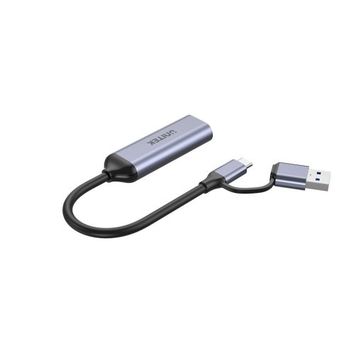 UNITEK V1167A video átalakító kábel USB Type-A/USB Type-C HDMI Fekete