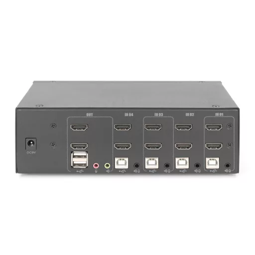 Digitus DS-12883 KVM kapcsoló Fekete
