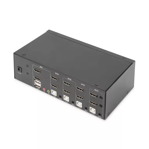 Digitus DS-12883 KVM kapcsoló Fekete