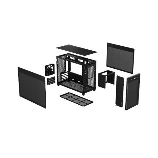 ASUS PRIME AP201 MicroATX Mini Tower Fekete
