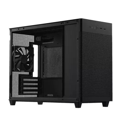 ASUS PRIME AP201 MicroATX Mini Tower Fekete