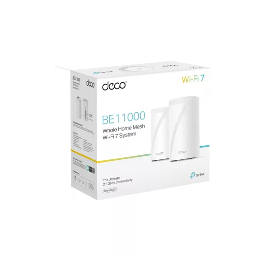 TP-Link Deco BE65 Háromsávos (2,4 GHz / 5 GHz / 6 GHz) Wi-Fi 7 (802.11be) Fehér 4 Belső