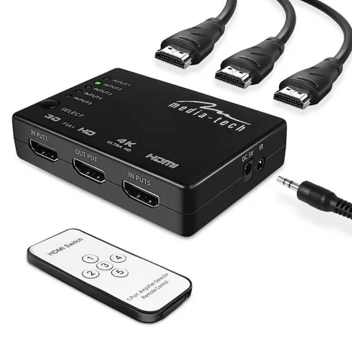 Media-Tech MT5207 videojel kapcsoló HDMI