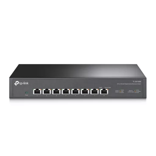 TP-Link TL-SX1008 hálózati kapcsoló Beállítást nem igénylő (unmanaged) 10G Ethernet (100/1000/10000) 1U Fekete