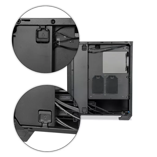 iBox OW4 Midi Tower Fekete