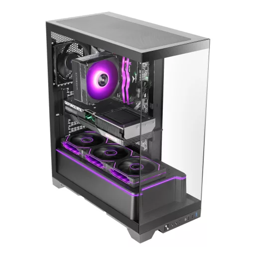 Mars Gaming MCPRISMA Midi Tower Fekete