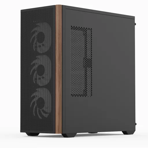 Aerocool D501A Midi Tower Fekete