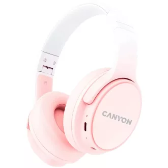   Canyon OnRiff 4 Headset Vezeték nélküli Fejpánt Hívások/zene/sport/általános USB C-típus Bluetooth Rózsaszín