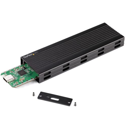 StarTech.com SM2E1BMU31C tárolóegység burkolat Külső SSD ház Fekete M.2
