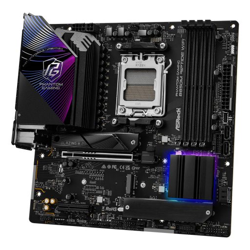 Asrock Phantom Gaming B850M Riptide WiFi AMD B850 Socket AM5 Micro ATX