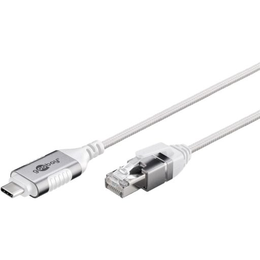 Goobay 74387 csatlakozó átlakító USB 3.1 type A RJ45 Fehér