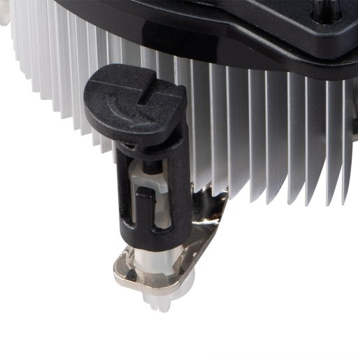 Akasa AK-955A-BV2 számítógépes hűtőrendszer Processzor Hűtő 9 cm Alumínium, Fekete 1 db