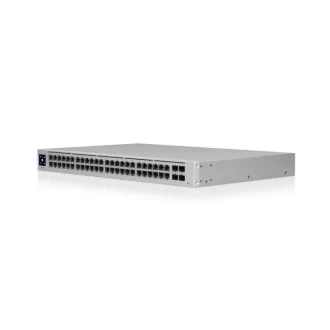   Ubiquiti UniFi USW-48-POE hálózati kapcsoló Vezérelt L2 Gigabit Ethernet (10/100/1000) Ethernet-áramellátás (PoE) támogatása 1U Rozsdamentes acél
