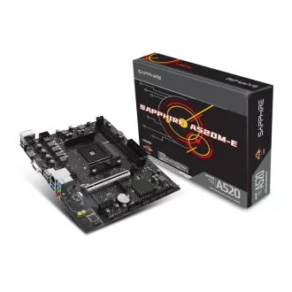 Sapphire A520M-E AMD A520 AM4 foglalat Micro ATX