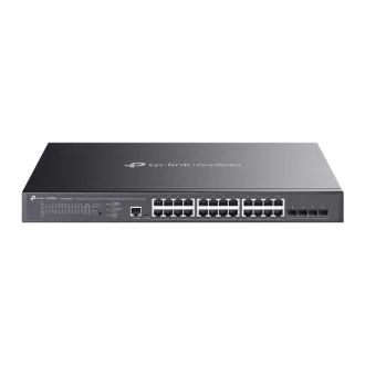   TP-Link Omada SG3428XMPP hálózati kapcsoló Vezérelt L2+ Gigabit Ethernet (10/100/1000) Ethernet-áramellátás (PoE) támogatása 1U Fekete