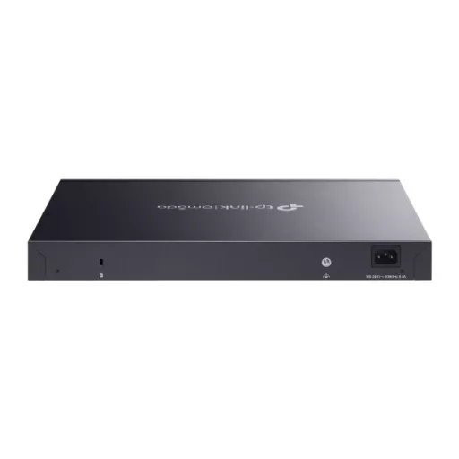 TP-Link Omada SG3428XMPP hálózati kapcsoló Vezérelt L2+ Gigabit Ethernet (10/100/1000) Ethernet-áramellátás (PoE) támogatása 1U Fekete