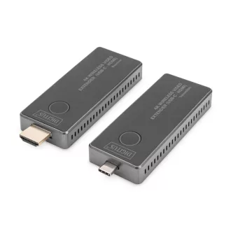   Digitus DS-55324 audió/videó jeltovábbító AV adó- és vevőegység