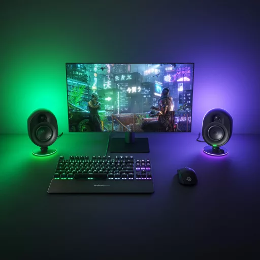 Steelseries Arena 7 hangfalszett PC/Laptop Fekete 2.1 csatornák 2-utas Bluetooth