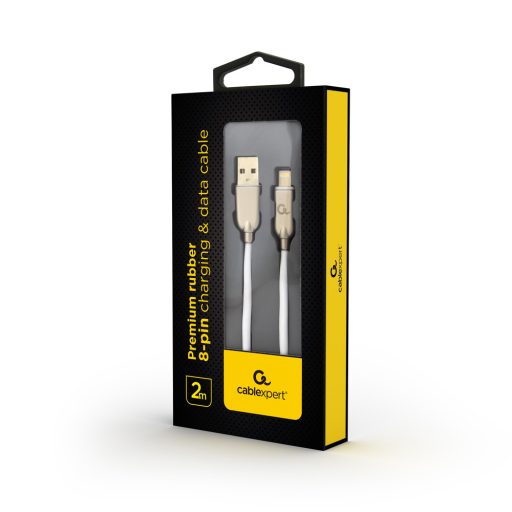 Cablexpert CC-USB2R-AMLM-2M-W Lightning kábel Fehér