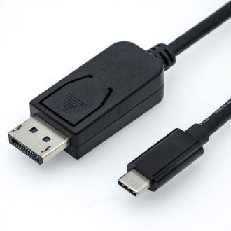   ROLINE 11.04.5846 video átalakító kábel 2 M DisplayPort USB C-típus Fekete