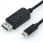 ROLINE 11.04.5846 video átalakító kábel 2 M DisplayPort USB C-típus Fekete
