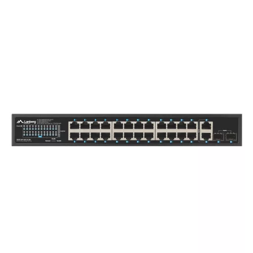 Lanberg RSGE-24P-2GE-2S-250 hálózati kapcsoló Beállítást nem igénylő (unmanaged)