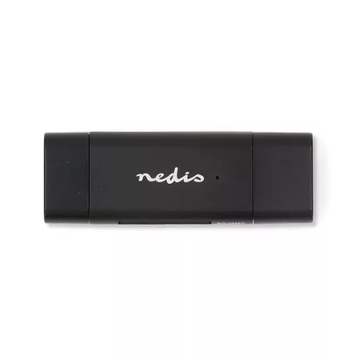 Nedis CRDRU3110BK USB3.2 Gen1 - USBC kártyaolvasó microSD (TF) / microSDHC (TF) / microSDXC (TF) / SD / SDHC / SDXC