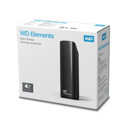 Western Digital WD Elements Desktop külső merevlemez 4 TB Micro-USB B 3.2 Gen 1 (3.1 Gen 1) Fekete