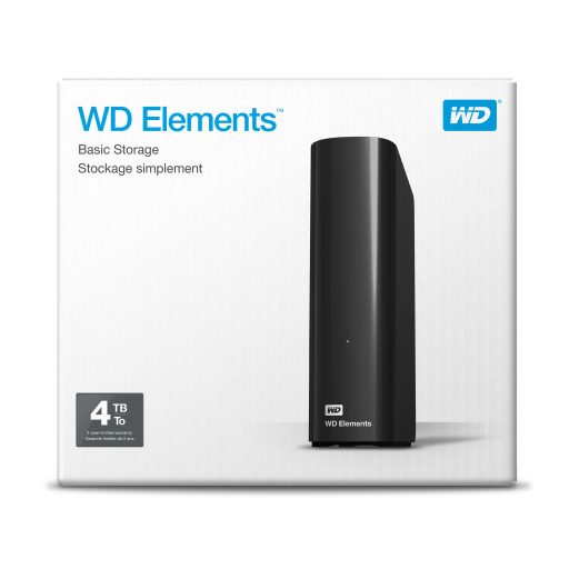 Western Digital WD Elements Desktop külső merevlemez 4 TB Micro-USB B 3.2 Gen 1 (3.1 Gen 1) Fekete