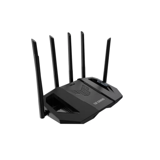 ASUS TUF Gaming BE6500 (TUF-BE6500) vezetéknélküli router 2.5 Gigabit Ethernet Kétsávos (2,4 GHz / 5 GHz) Fekete