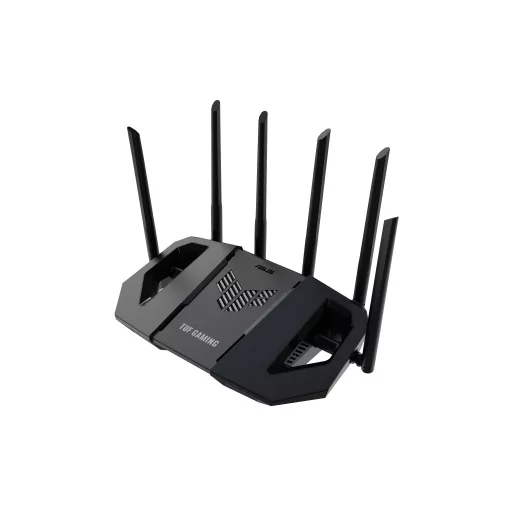ASUS TUF Gaming BE6500 (TUF-BE6500) vezetéknélküli router 2.5 Gigabit Ethernet Kétsávos (2,4 GHz / 5 GHz) Fekete