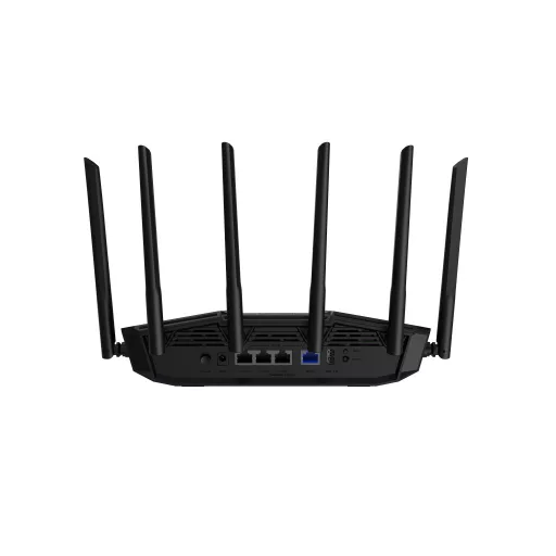 ASUS TUF Gaming BE6500 (TUF-BE6500) vezetéknélküli router 2.5 Gigabit Ethernet Kétsávos (2,4 GHz / 5 GHz) Fekete
