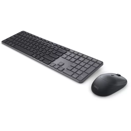 DELL Pro 7 Slim KM726 billentyűzet Egér mellékelve Otthoni/irodai RF vezeték nélküli + Bluetooth QWERTZ Magyar Fekete