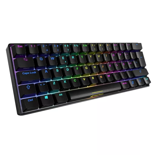 Sharkoon SGK50 S4 billentyűzet Játék USB QWERTY Portugál Fekete