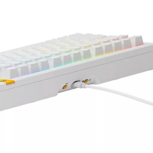 Glorious Gaming GMMK 3 HE 75% Prebuilt billentyűzet Játék USB QWERTY Amerikai angol Fehér