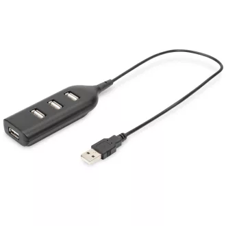 Digitus AB-50001-1 hálózati csatlakozó 480 Mbit/s Fekete