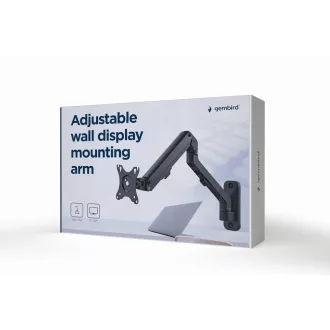   Gembird MA-WA1-02 asztali TV konzol 68,6 cm (27") Fali Fekete