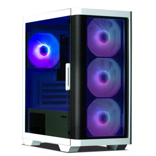 Zalman M4 WHITE Mini Tower Fekete, Fehér